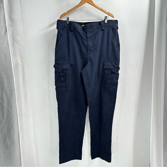 Tru-Spec Men’s Navy Blue Sz 35-39 Adjustable Waist Tactical Cargo Utility Pants - Picture 1 of 7